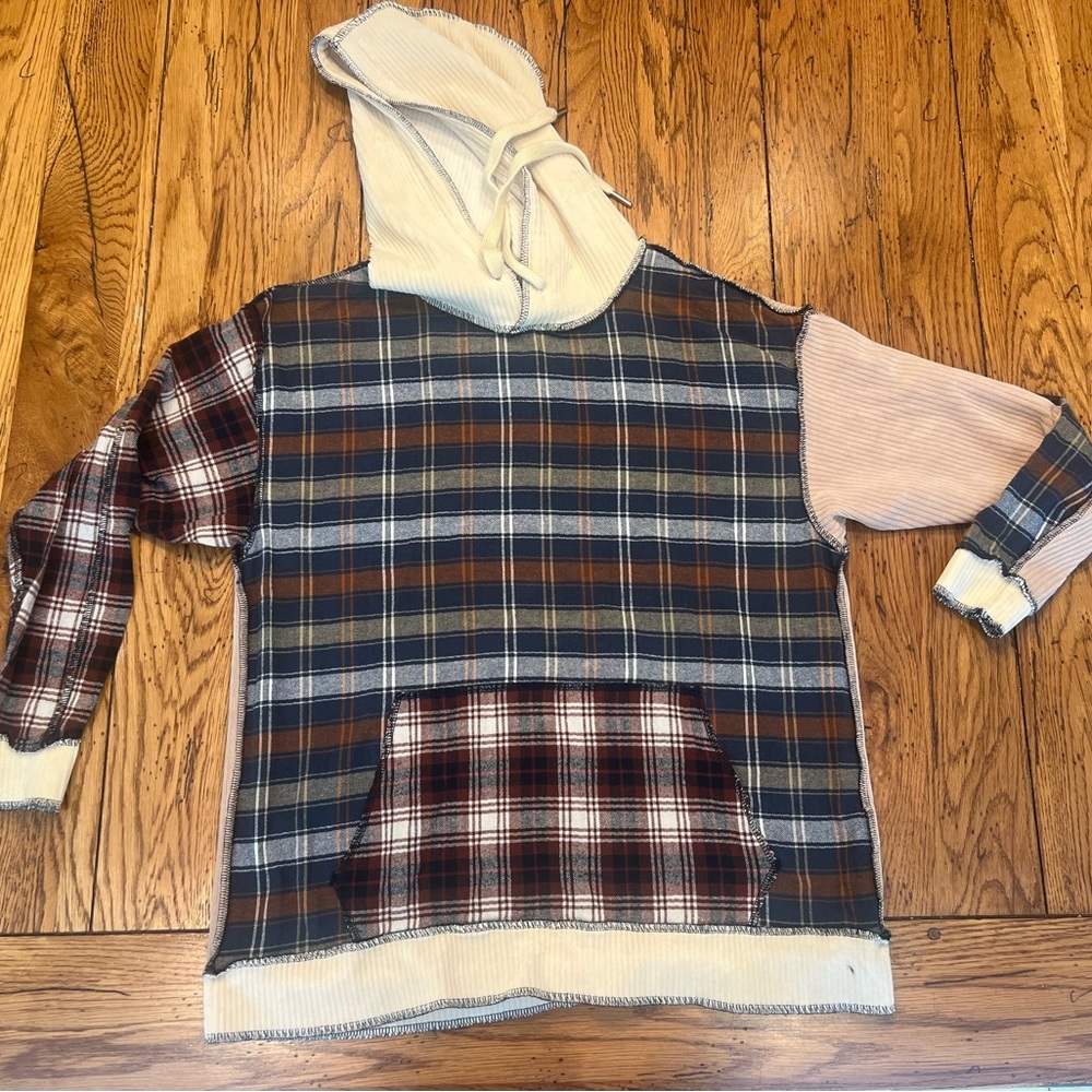 Forever 21 Flannel Hoodie